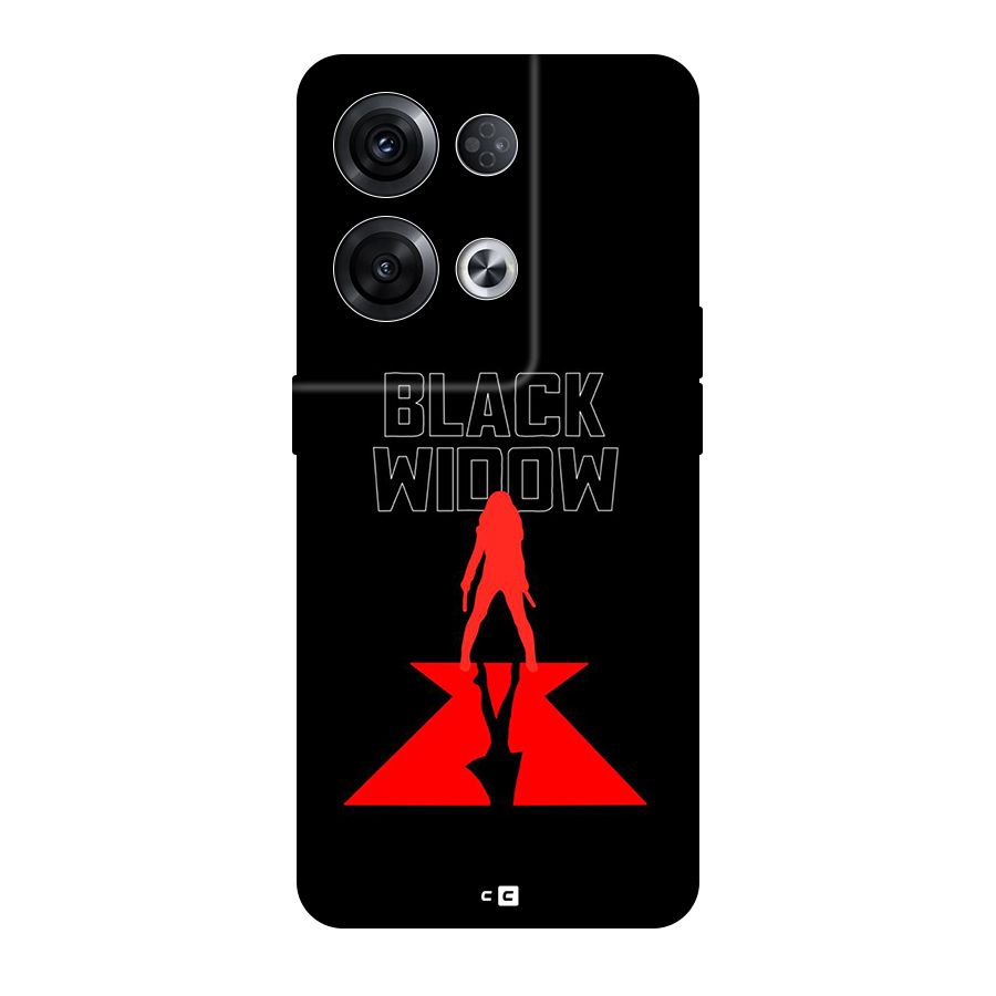 Black Widow Back Case for Oppo Reno8 Pro 5G