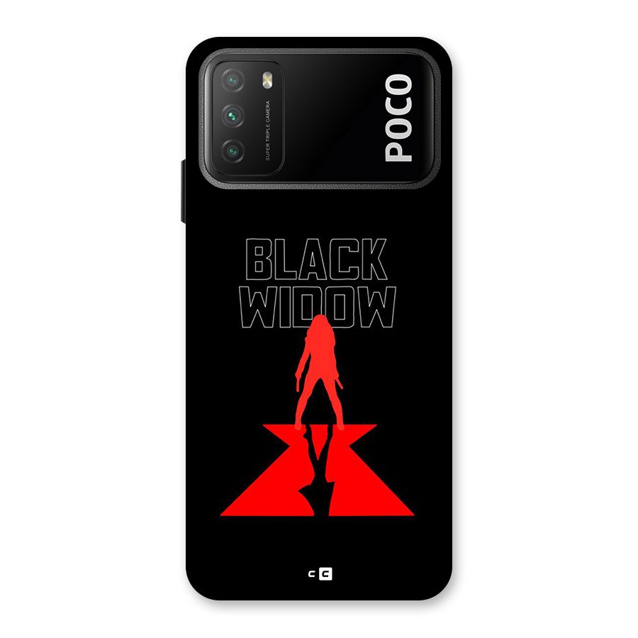 Black Widow Back Case for Poco M3