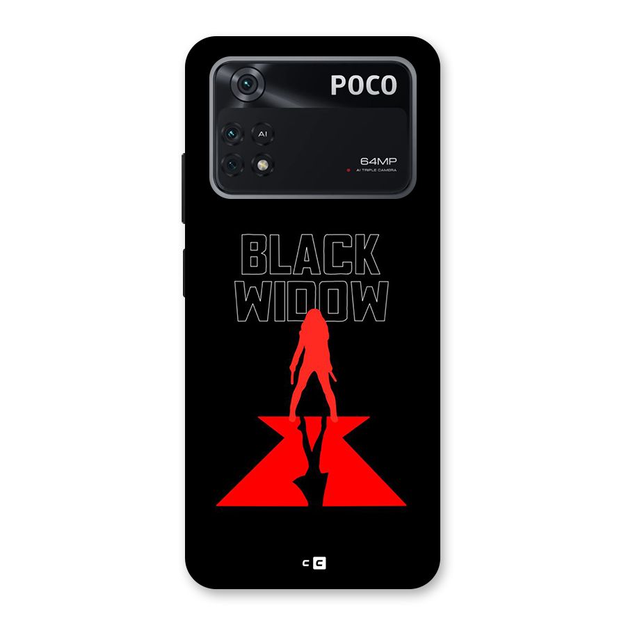 Black Widow Back Case for Poco M4 Pro 4G