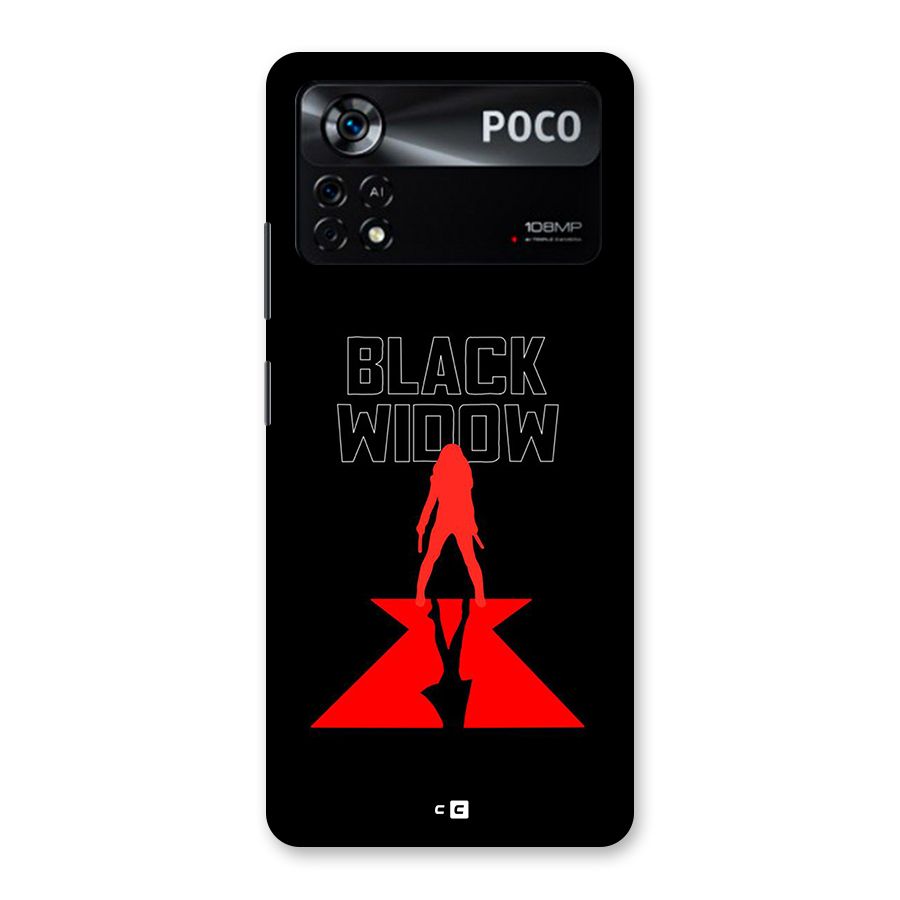 Black Widow Back Case for Poco X4 Pro 5G