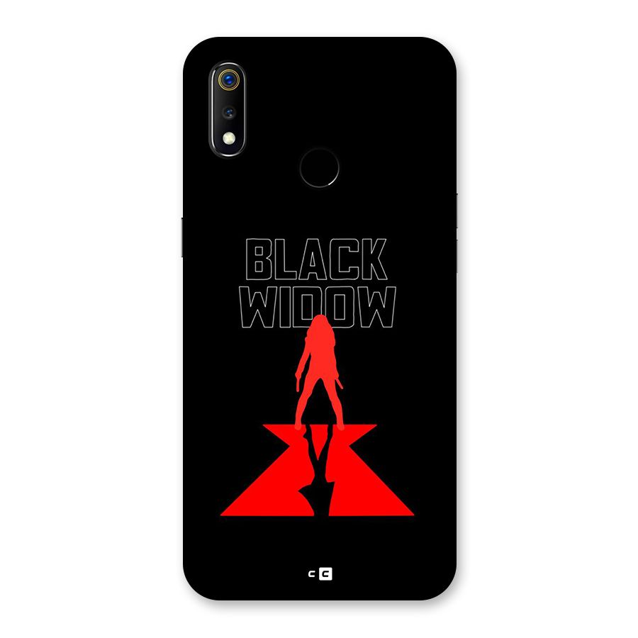 Black Widow Back Case for Realme 3