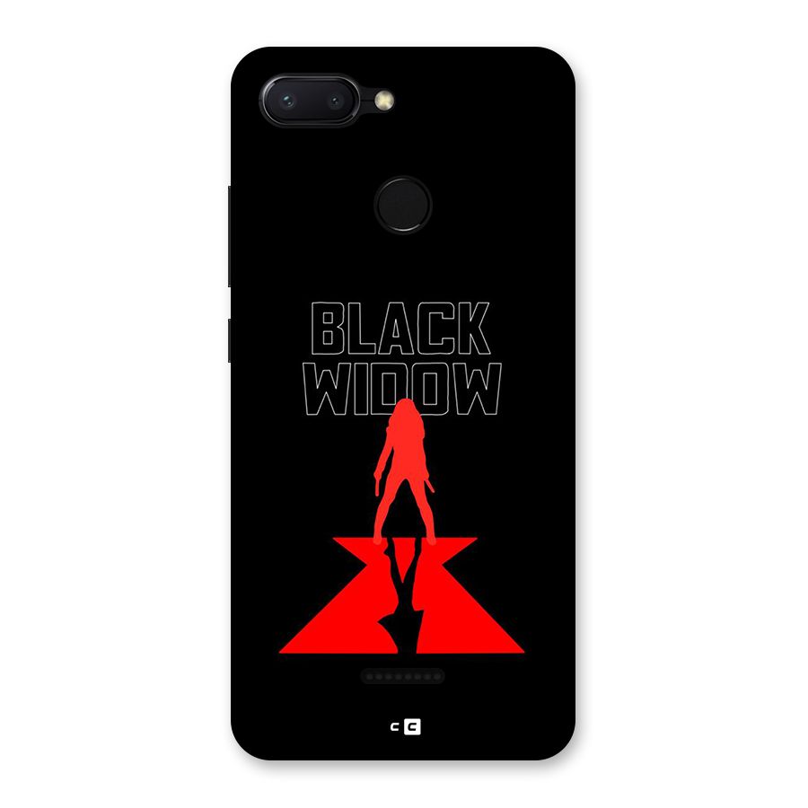 Black Widow Back Case for Redmi 6