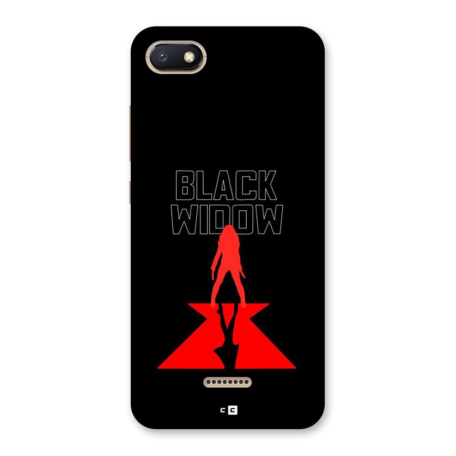 Black Widow Back Case for Redmi 6A