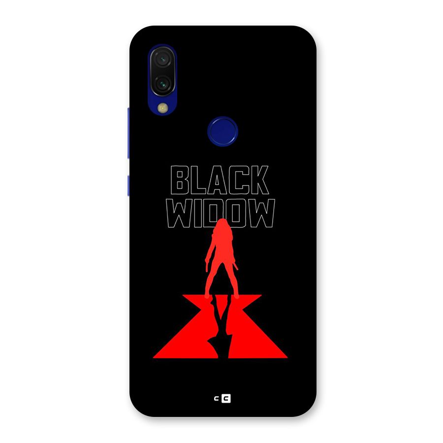 Black Widow Back Case for Redmi 7