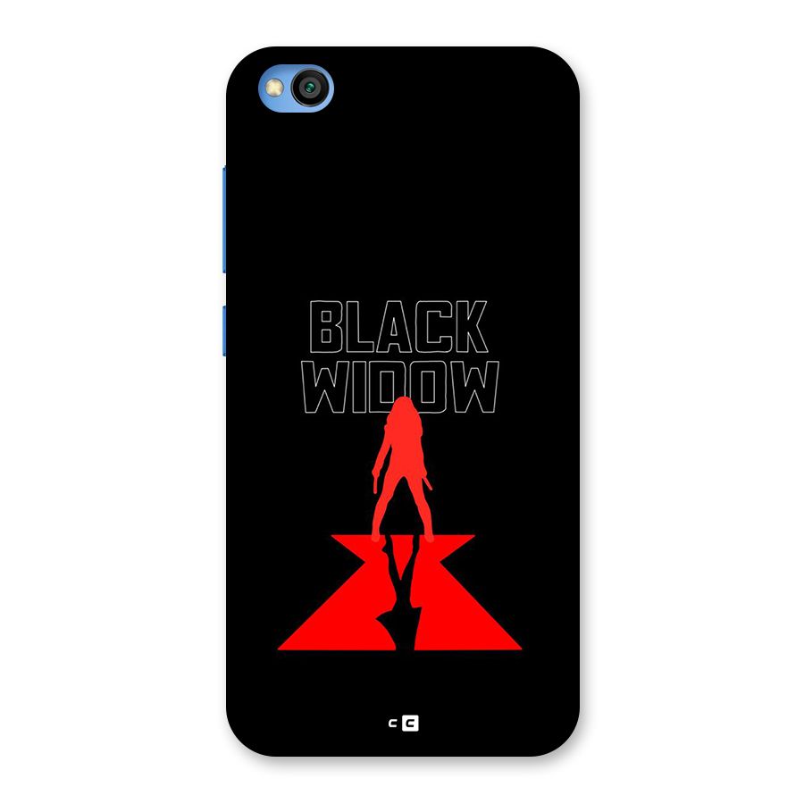 Black Widow Back Case for Redmi Go