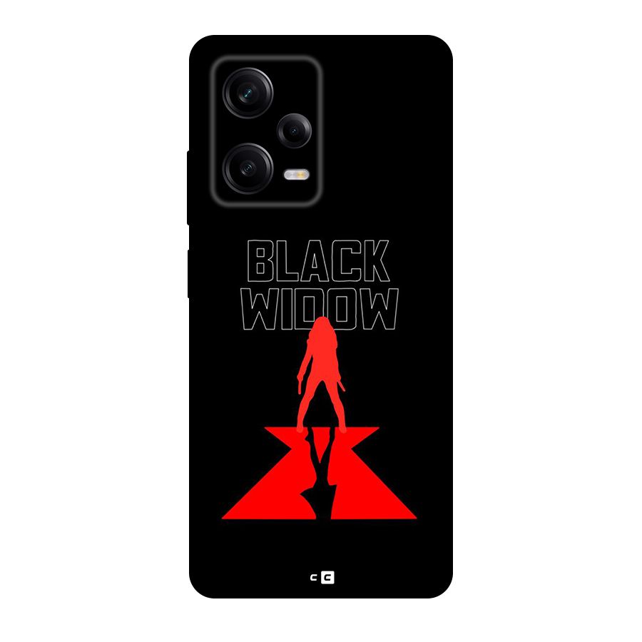 Black Widow Back Case for Redmi Note 12 Pro