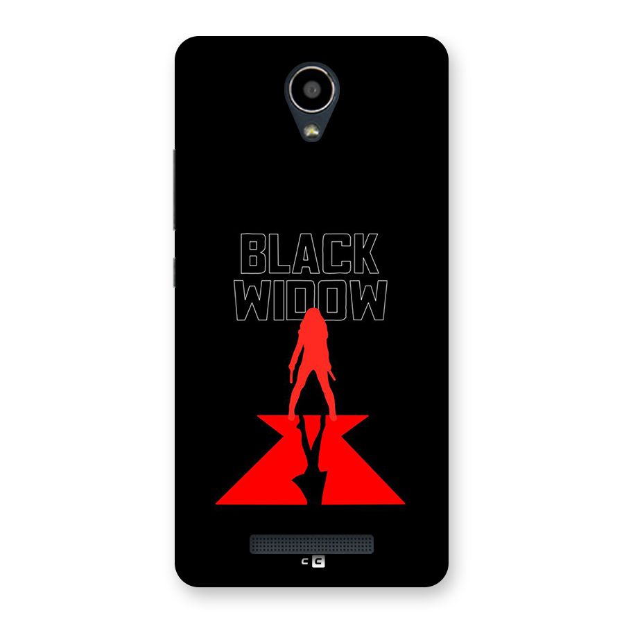 Black Widow Back Case for Redmi Note 2