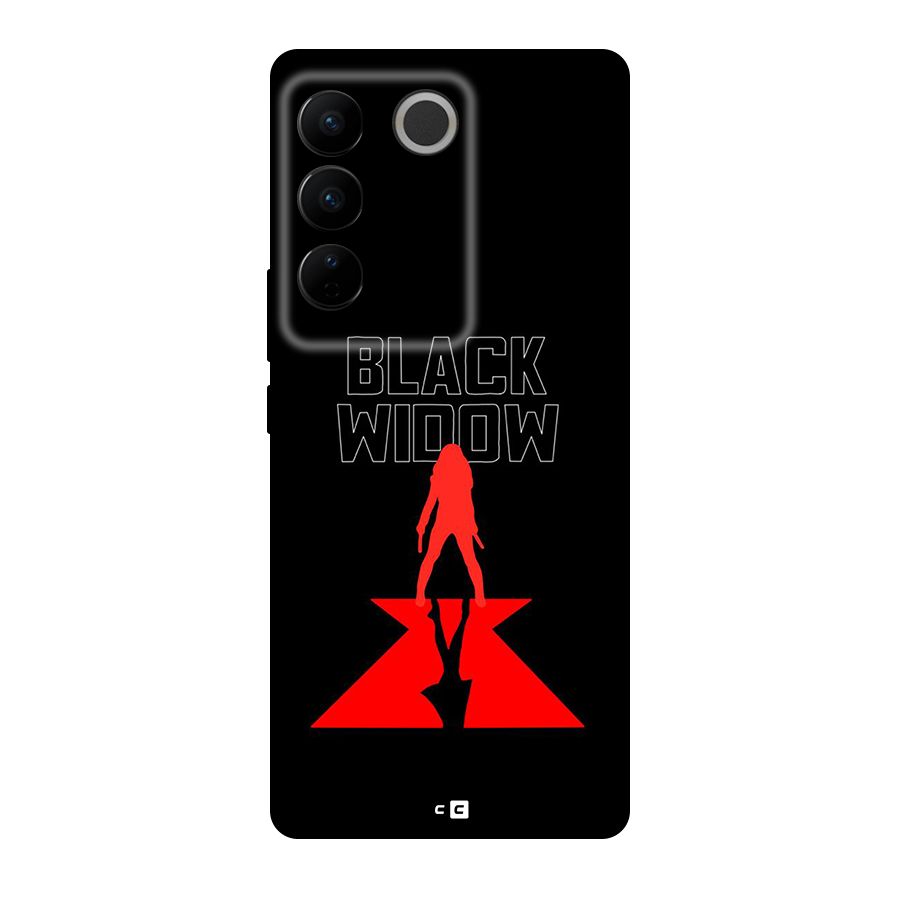 Black Widow Back Case for Vivo V27