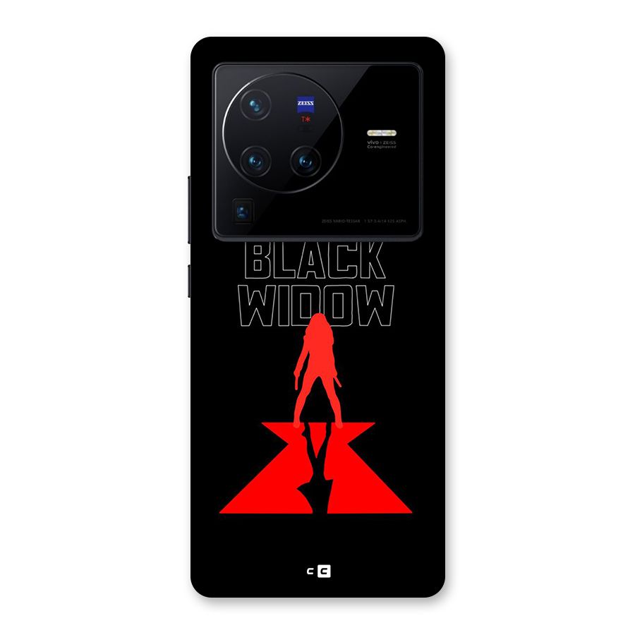 Black Widow Back Case for Vivo X80 Pro