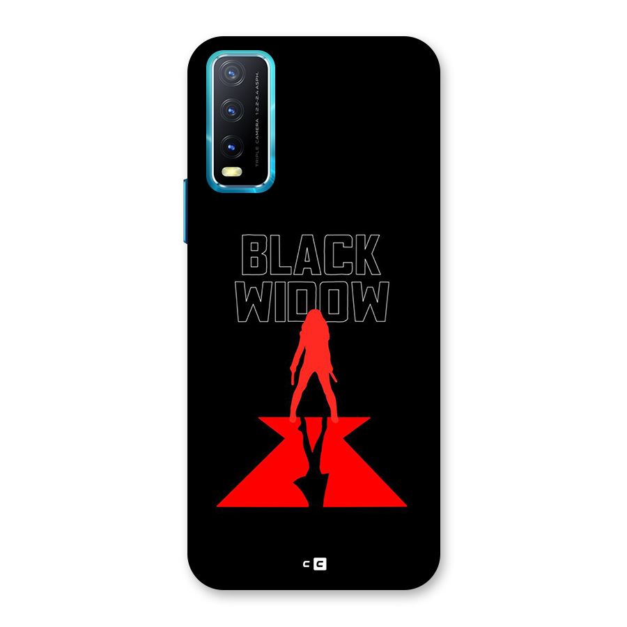 Black Widow Back Case for Vivo Y20G