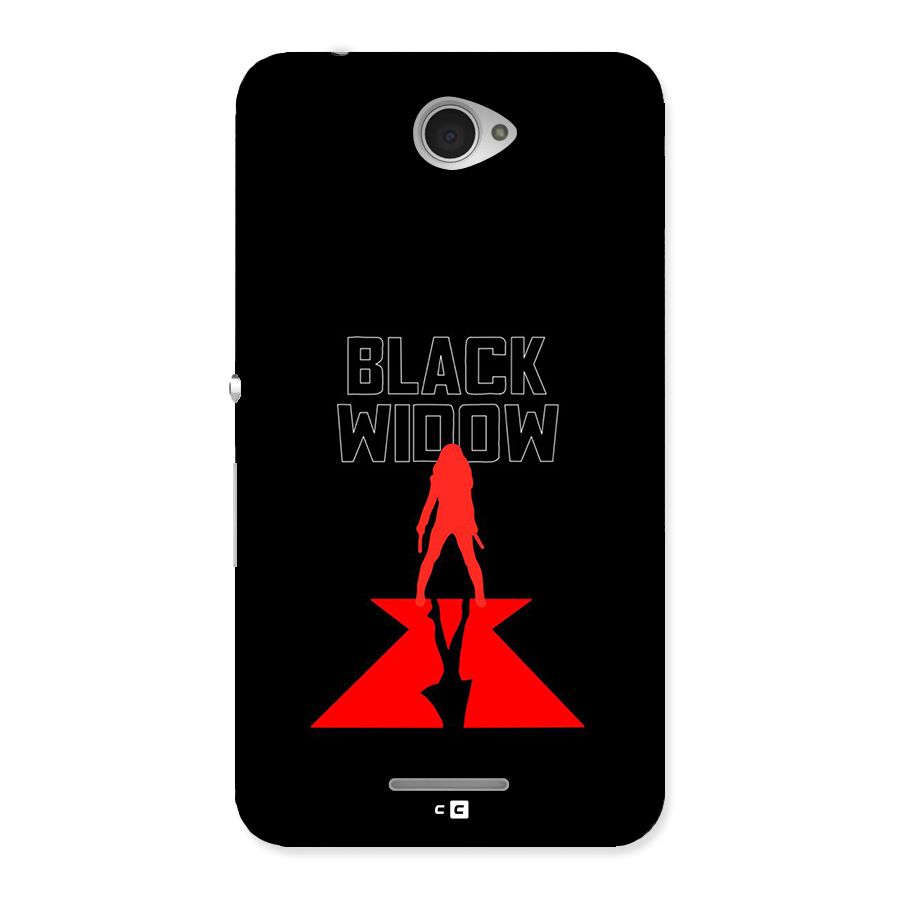 Black Widow Back Case for Xperia E4