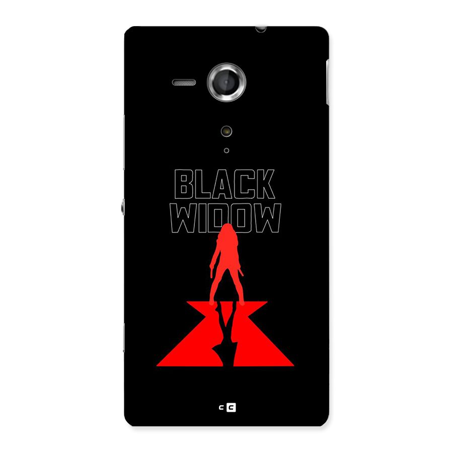 Black Widow Back Case for Xperia Sp