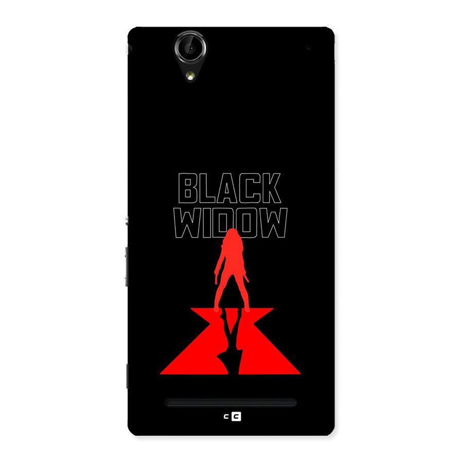 Black Widow Back Case for Xperia T2