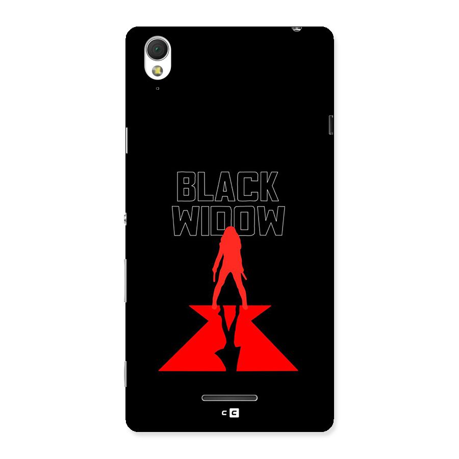 Black Widow Back Case for Xperia T3