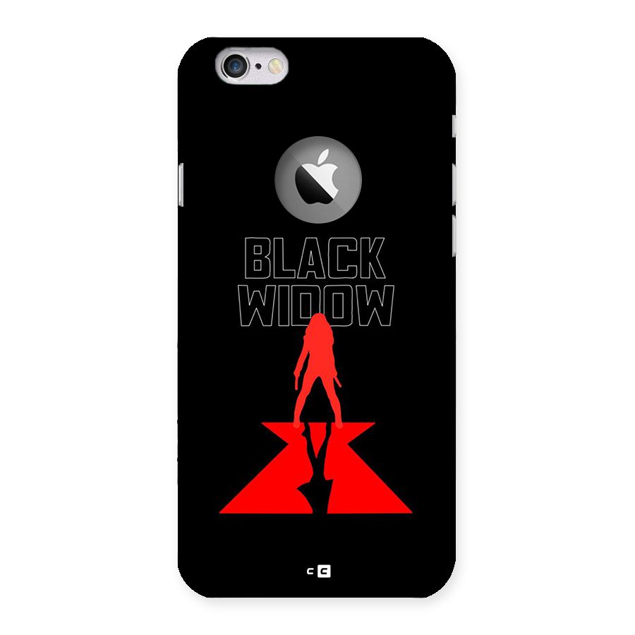 Black Widow Back Case for iPhone 6 Logo Cut