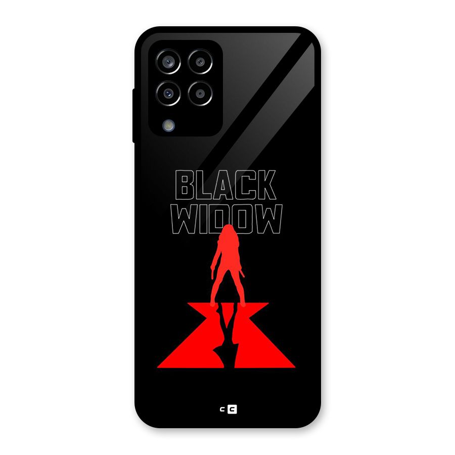 Black Widow Glass Back Case for Galaxy M33