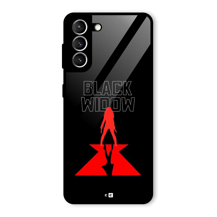 Black Widow Glass Back Case for Galaxy S21 5G