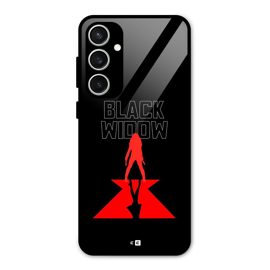 Black Widow Glass Back Case for Galaxy S23 FE