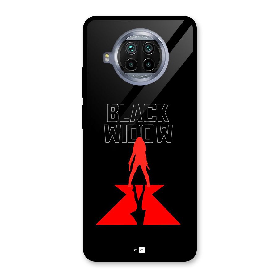 Black Widow Glass Back Case for Mi 10i