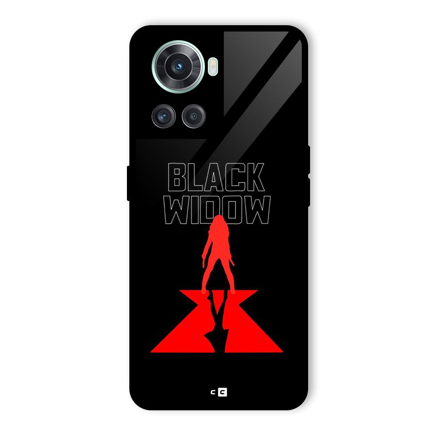 Black Widow Glass Back Case for OnePlus 10R
