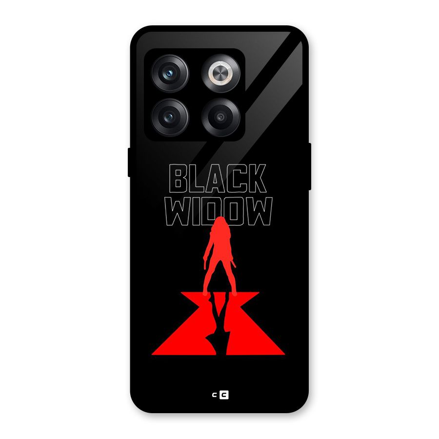 Black Widow Glass Back Case for OnePlus 10T