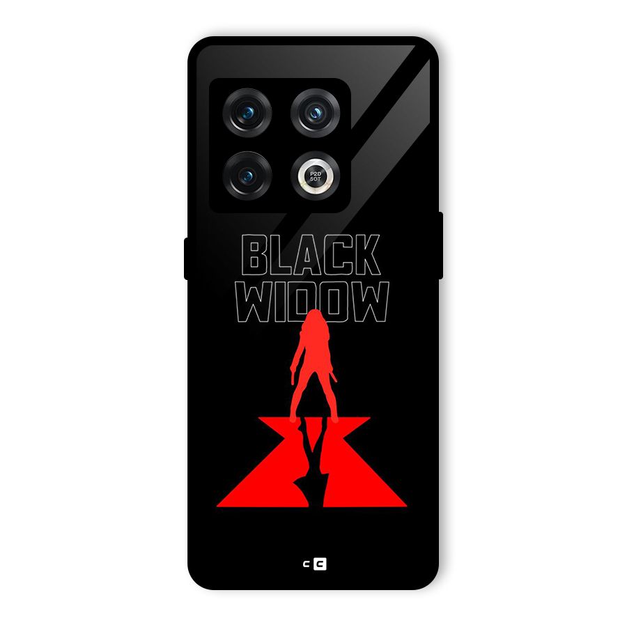 Black Widow Glass Back Case for OnePlus 10 Pro 5G