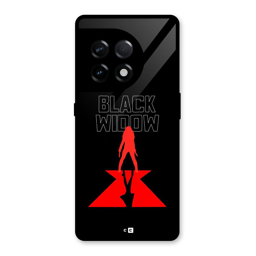 Black Widow Glass Back Case for OnePlus 11R