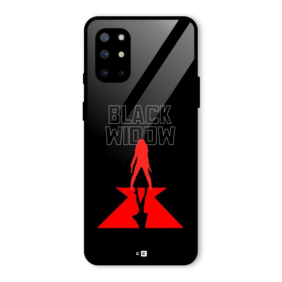 Black Widow Glass Back Case for OnePlus 8T