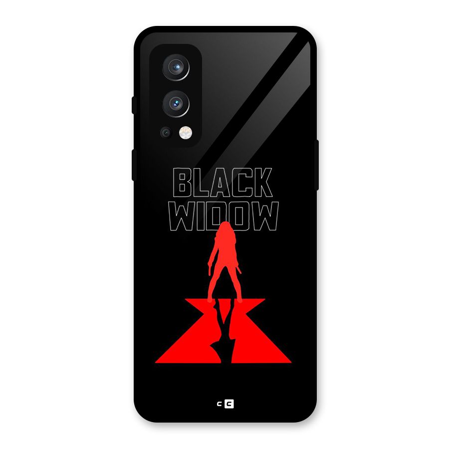 Black Widow Glass Back Case for OnePlus Nord 2 5G
