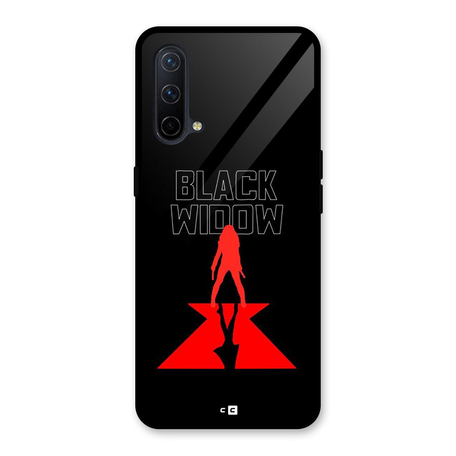 Black Widow Glass Back Case for OnePlus Nord CE 5G