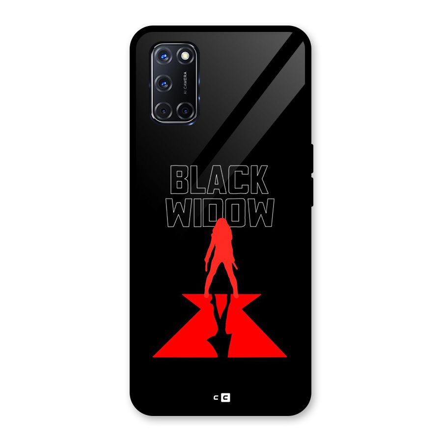 Black Widow Glass Back Case for Oppo A52