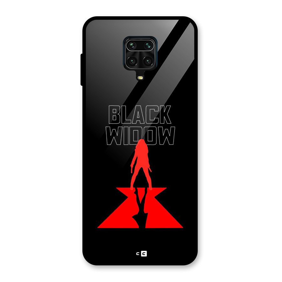 Black Widow Glass Back Case for Poco M2 Pro