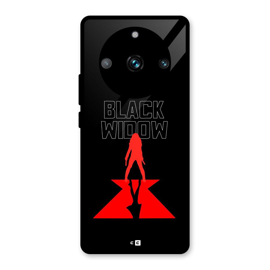 Black Widow Glass Back Case for Realme 11 Pro