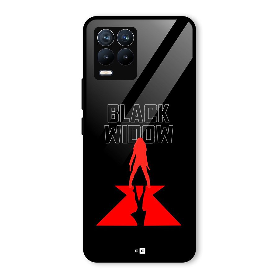 Black Widow Glass Back Case for Realme 8