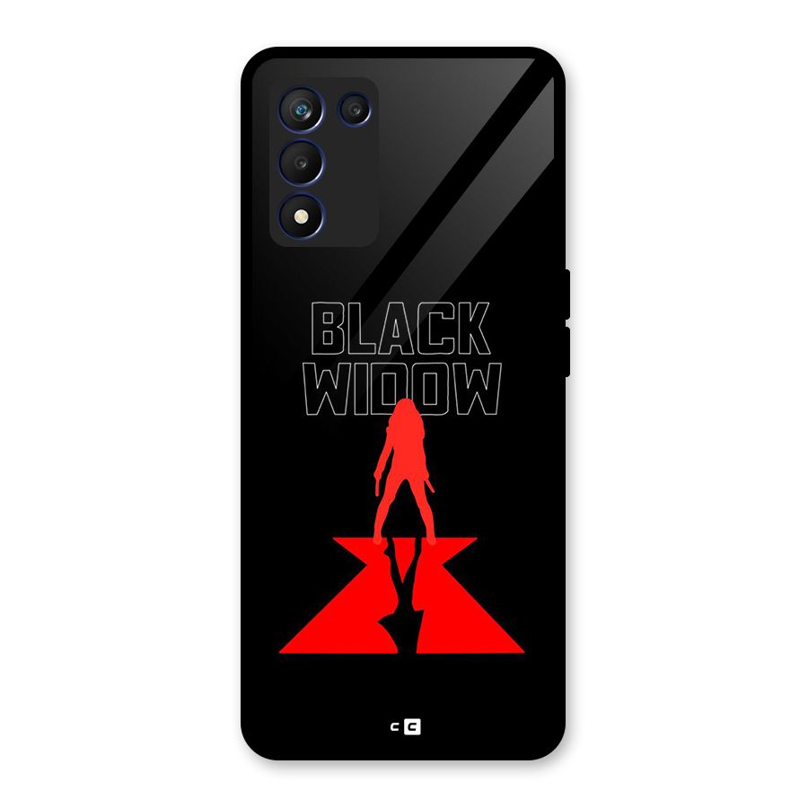 Black Widow Glass Back Case for Realme 9 5G Speed
