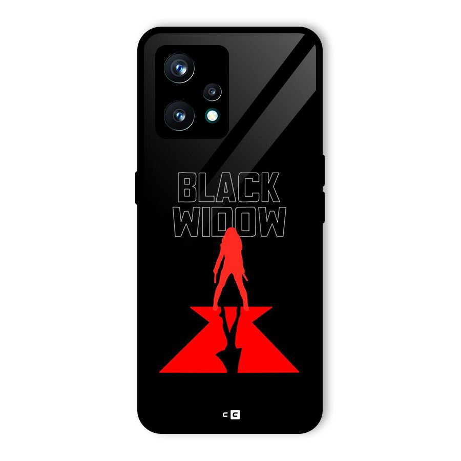 Black Widow Glass Back Case for Realme 9 Pro Plus 5G