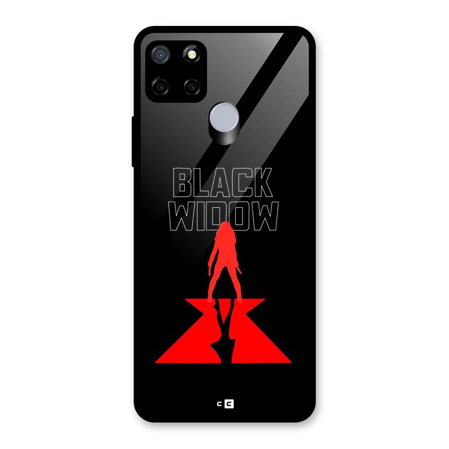 Black Widow Glass Back Case for Realme Narzo 20