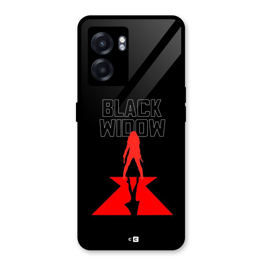 Black Widow Glass Back Case for Realme Narzo 50 5G