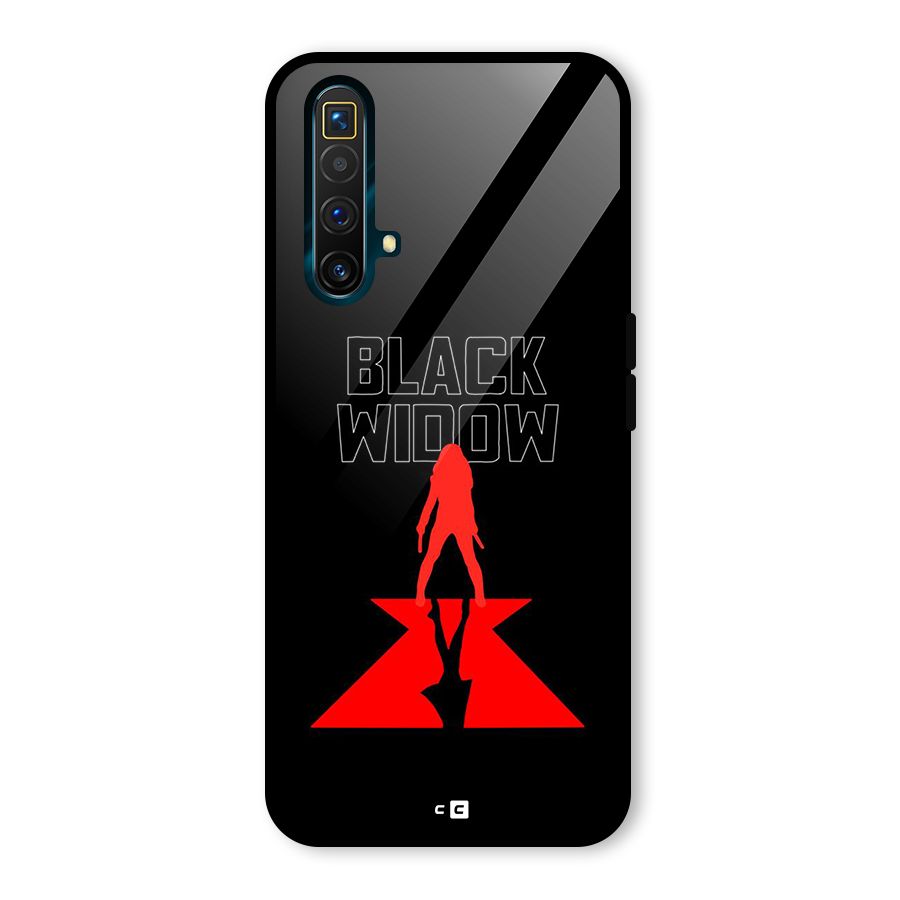 Black Widow Glass Back Case for Realme X3