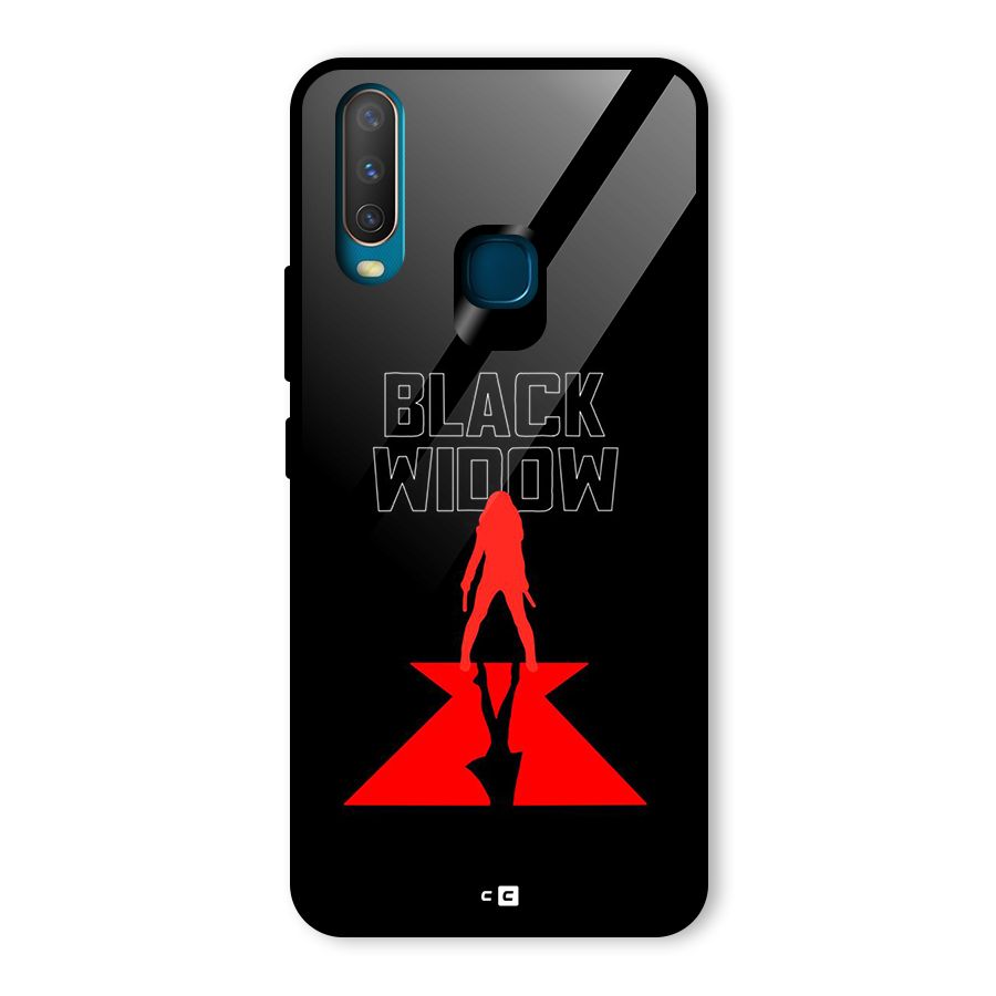 Black Widow Glass Back Case for Vivo U10