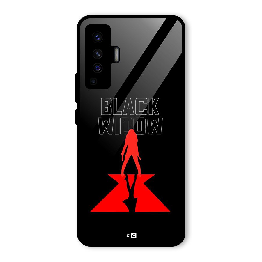 Black Widow Glass Back Case for Vivo X50