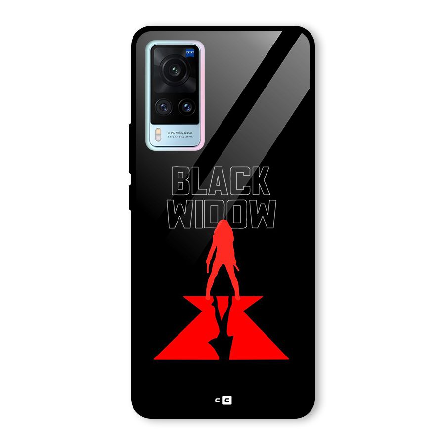 Black Widow Glass Back Case for Vivo X60