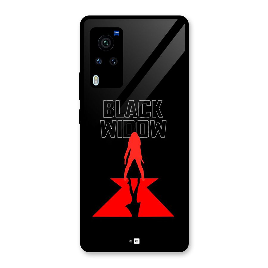 Black Widow Glass Back Case for Vivo X60 Pro