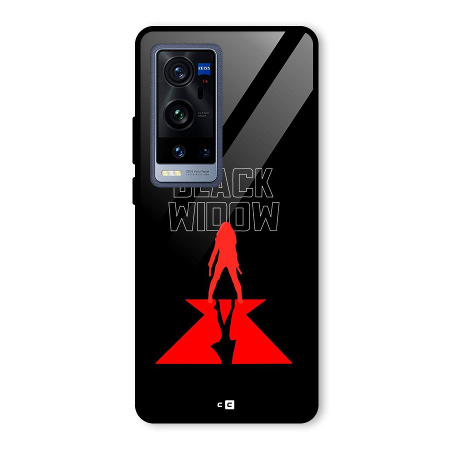 Black Widow Glass Back Case for Vivo X60 Pro Plus