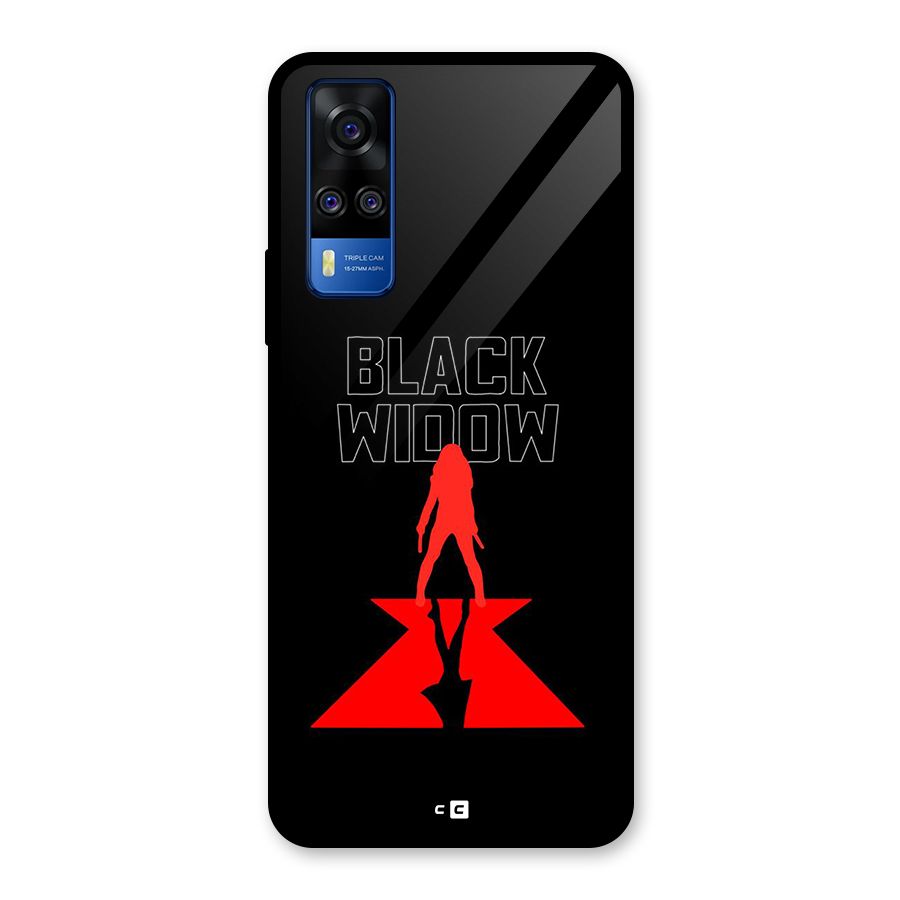 Black Widow Glass Back Case for Vivo Y31