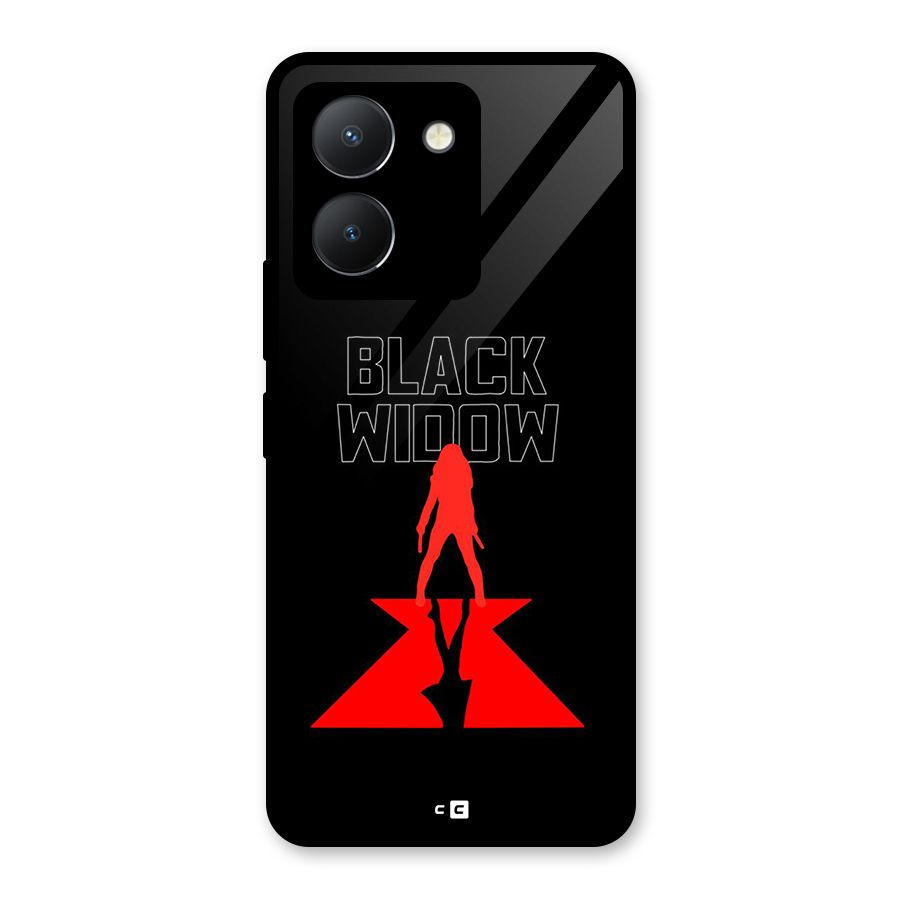 Black Widow Glass Back Case for Vivo Y36
