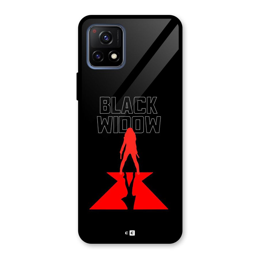 Black Widow Glass Back Case for Vivo Y72 5G