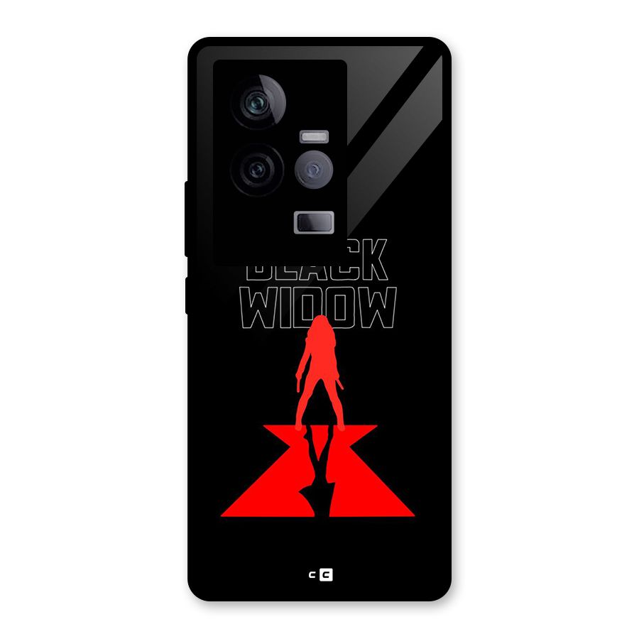 Black Widow Glass Back Case for Vivo iQOO 11 5G