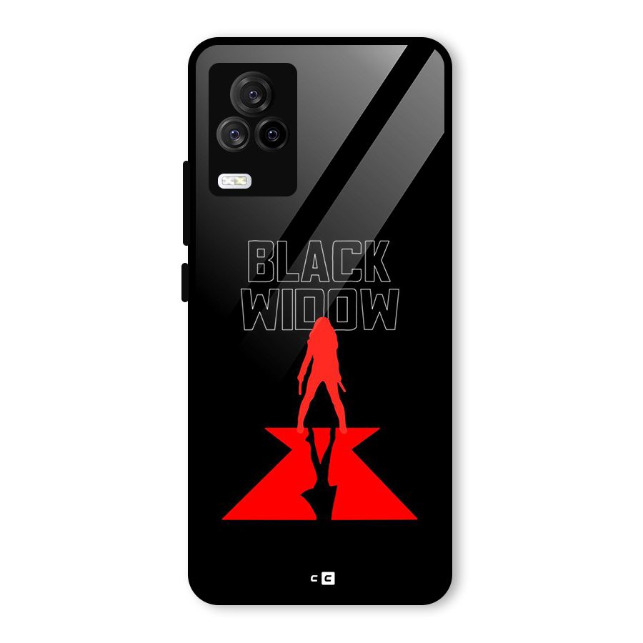 Black Widow Glass Back Case for Vivo iQOO 7 Legend 5G