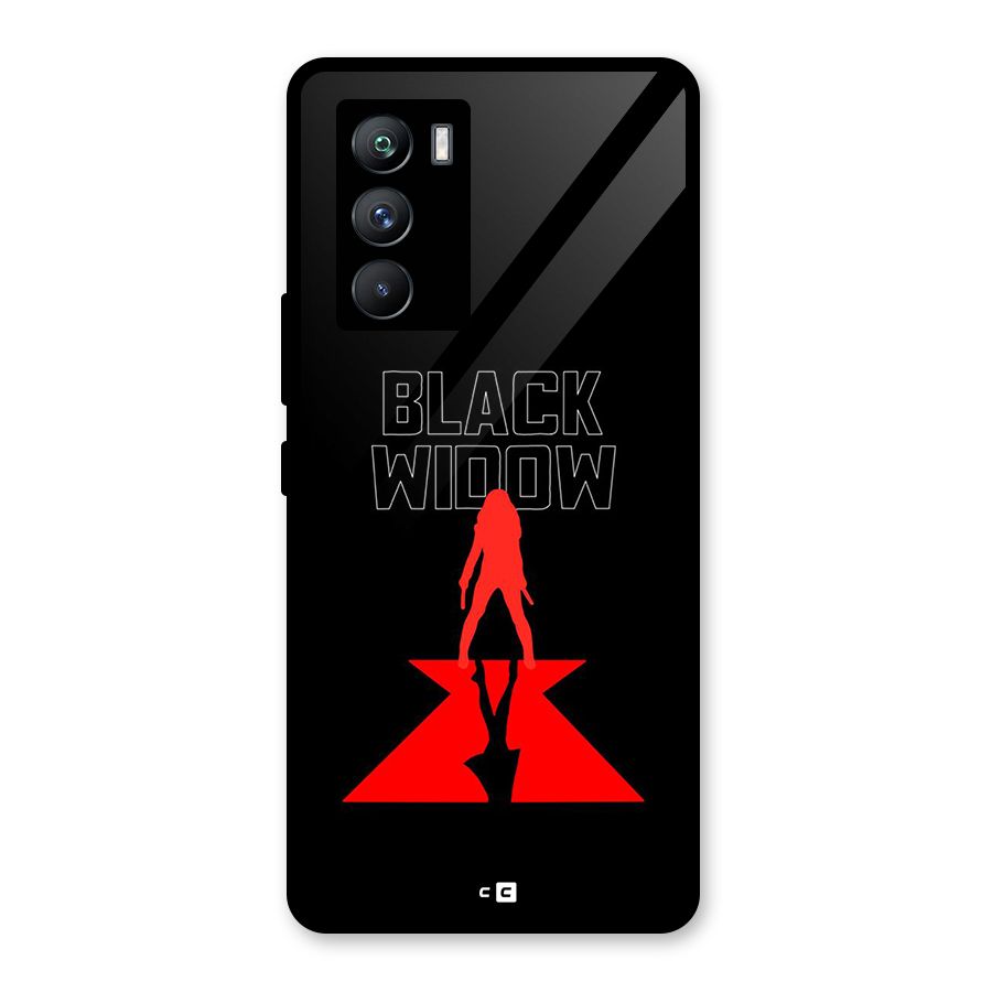 Black Widow Glass Back Case for Vivo iQOO 9 SE